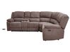 Corner Fabric Electric Recliner Sofa with USB Port Beige ROKKE_851491