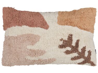 Tufted Cotton Cushion 30 x 50 cm Multicolour CAMASSIA