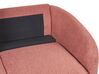 Sofa Set Polsterbezug rosa / gold 6-Sitzer TROSA_851927