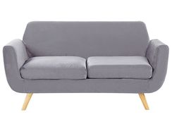 2-istuttava sohva irrotettavilla päällisillä harmaa sametti BERNES