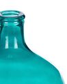 Bloemenvaas turquoise glas 48 cm SAMOSA_823715