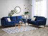 Sofa 3-osobowa welurowa niebieska LOKKA_710729
