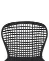 Set of 2 Rattan Dining Chairs Black ELFROS_759981