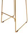 Set of 2 Metal Bar Chairs Gold PENSACOLA_907490
