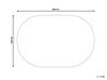 Tapis ovale en laine 140 x 200 cm blanc et gris graphite KWETA_866865