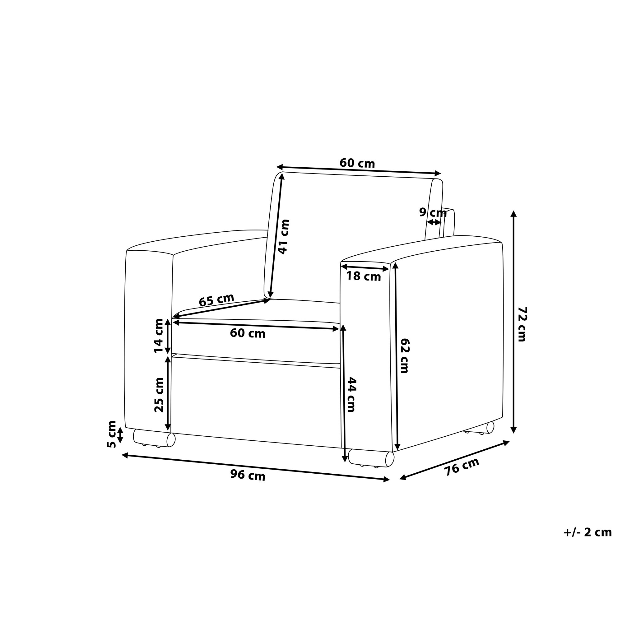 Fotel skórzany biały HELSINKI