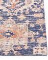 Teppich Baumwolle blau / rot 200 x 300 cm orientalisches Muster Kurzflor KURIN_862987