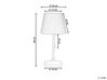 Table Lamp Brass and White TORYSA_851529