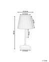 Lámpara de mesa de metal latón/blanco 48 cm TORYSA_851529