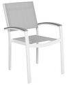 Conjunto de 2 cadeiras de jardim em alumínio cinzento PERETA_738708