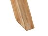 Gartentisch Faserzement weiss / heller Holzfarbton 200 x 100 cm OLBIA_809400