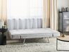 Fabric Adjustable Sofa Bed Light Grey BRISTOL_905081