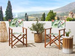 Tukaanikuviollinen vaihtokangas puutarhatuoliin 2 kpl CINE