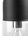 Lampe suspension noir en verre transparent PURUS_680399