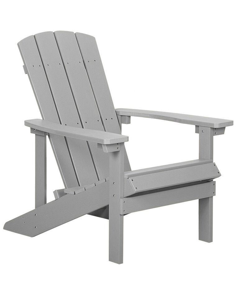 Cadeira de jardim cinzenta clara ADIRONDACK_729705