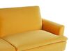 Sofa rozkładana welurowa żółta VETTRE_787929
