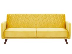 3-istuttava vuodesohva sametti keltainen SENJA 3-istuttava vuodesohva sametti keltainen SENJA