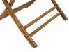 Bamboo Bistro Set Light Wood and Off-White MOLISE_809543