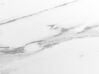 Glas Plade Konsol Bord Marmor Effekt Hvid med Guld AZUSA_824951
