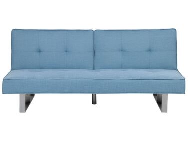 Fabric Sofa Bed Blue DUBLIN