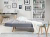 Sofá-cama de 3 lugares em tecido cinzento claro INGARO_711905