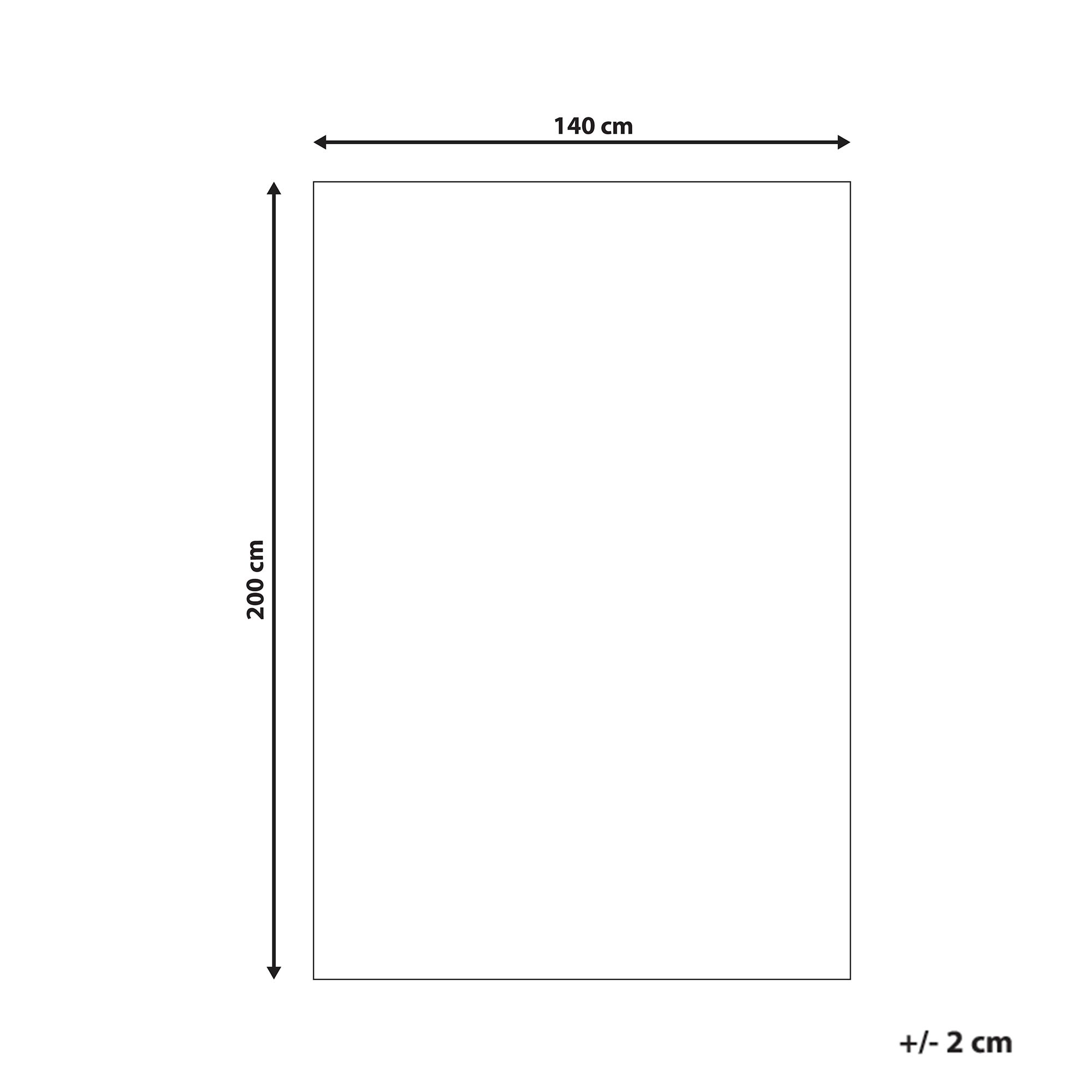 Dywan 140 x 200 cm czerwony DEMRE