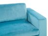 3 Seater Velvet Sofa Light Blue VADSTENA _771431