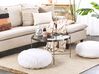 Cotton Floor Cushion ⌀ 50 cm White OULAD _830742