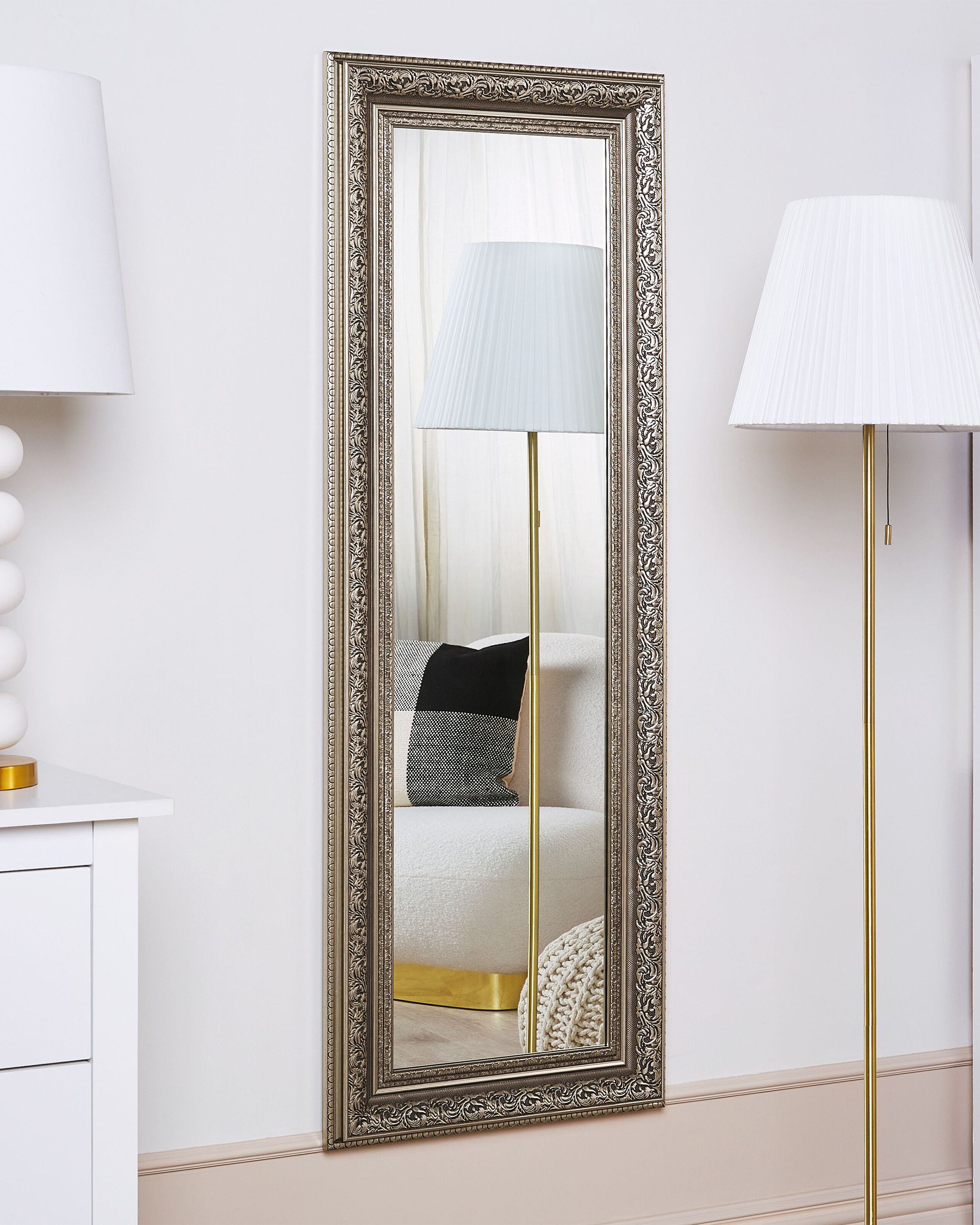 Specchio Da Parete Rettangolare Con Angoli Arrotondati, Cornice In Metallo Nero, 45,7 X 61 Cm, Ferytange - 2