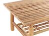4 Seater Bamboo Wood Garden Sofa Set White RICCIONE_836502