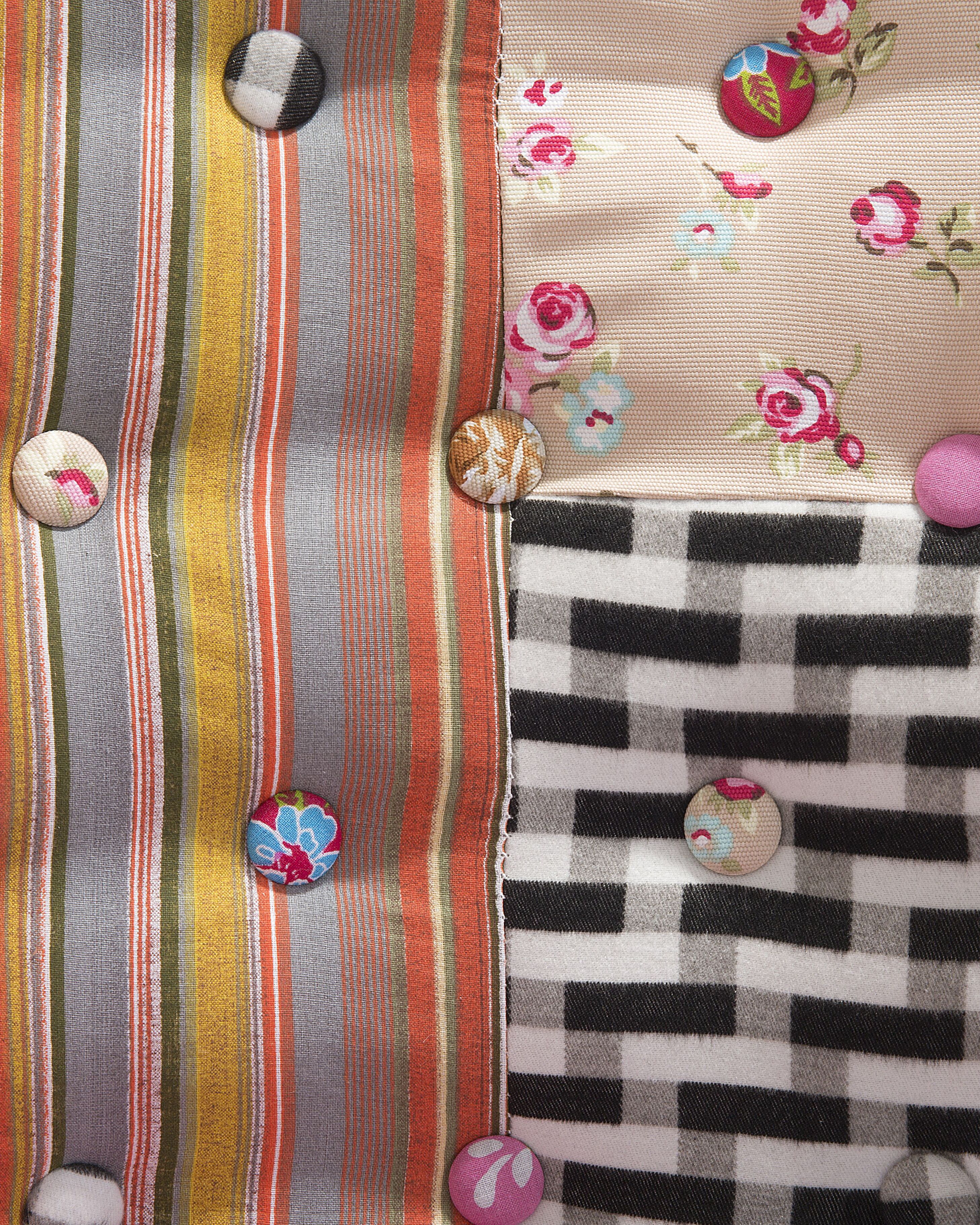 Fotel patchwork wielokolorowy MANDAL