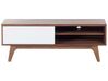 TV Stand Dark Wood with White BUFFALO_437690