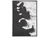 Leinwandbild mit Meeresmotiv schwarz / weiß 63 x 93 cm SIZIANO_816229