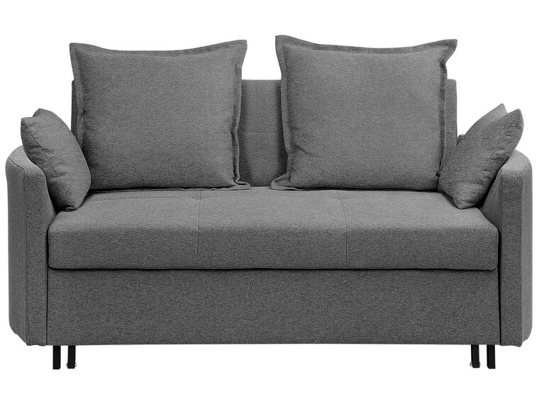 Fabric Sofa Bed Grey HOVIN_746297