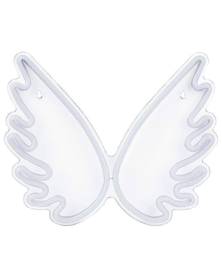 Neon ścienny LED skrzydła anioła biały GABRIEL_847768