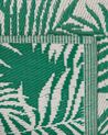 Venkovní koberec palmové listy smaragdový zelený 120 x 180 cm KOTA_862660