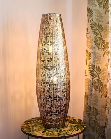 Gulvlampe marokkansk lanterne sølv MARINGA