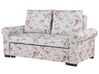 Sofá-cama de 2 lugares com padrão floral em cinzento claro SILDA_789668