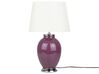 Ceramic Table Lamp Purple BRENTA_877536