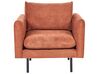 Conjunto de sofás 5 lugares com repousa-pés em tecido castanho dourado VINTERBRO_907078