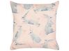 Conjunto de 2 almofadas decorativas com motivo de coelho em algodão rosa 45 x 45 cm RATIBIDA_879416