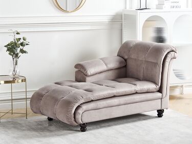 Right Hand Chaise Lounge Taupe LORMONT