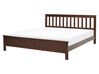 Dřevěná postel 160 x 200 cm tmavé dřevo MAYENNE_876582