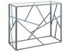Glass Top Console Table Silver ORLAND_766709