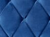 Cama com arrumação em veludo azul marinho 160 x 200 cm LIEVIN_821244