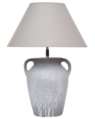 Keramická stolní lampa šedá AGEFET