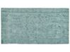 Teppich Baumwolle mintgrün 80 x 150 cm geometrisches Muster Kurzflor SIRNAK_848836