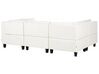 5-Seater Modular Fabric Sofa White UNSTAD_893459