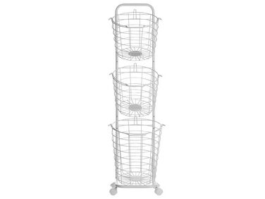 3 Tier Metal Wire Basket Stand White AYAPAL