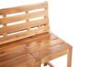 Multifunkčná lavička zo svetlého akáciového dreva TUENNO_910348